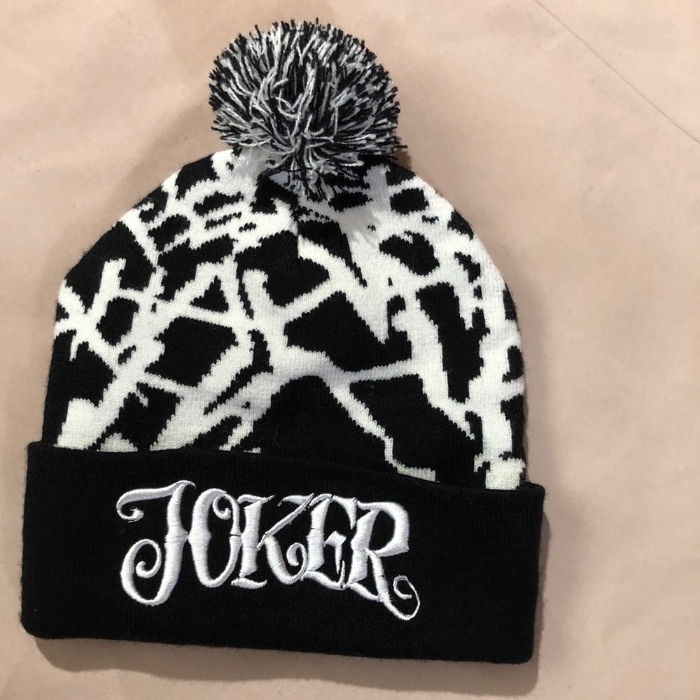 DC Comics Suicide Squad Joker Pom Beanie Hat
